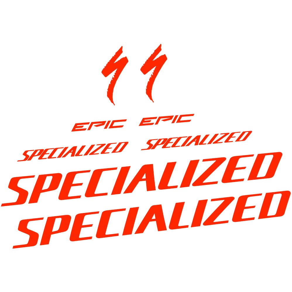 Autocollant Specialized Epic, Cadre, Vélo vinyle autocollant