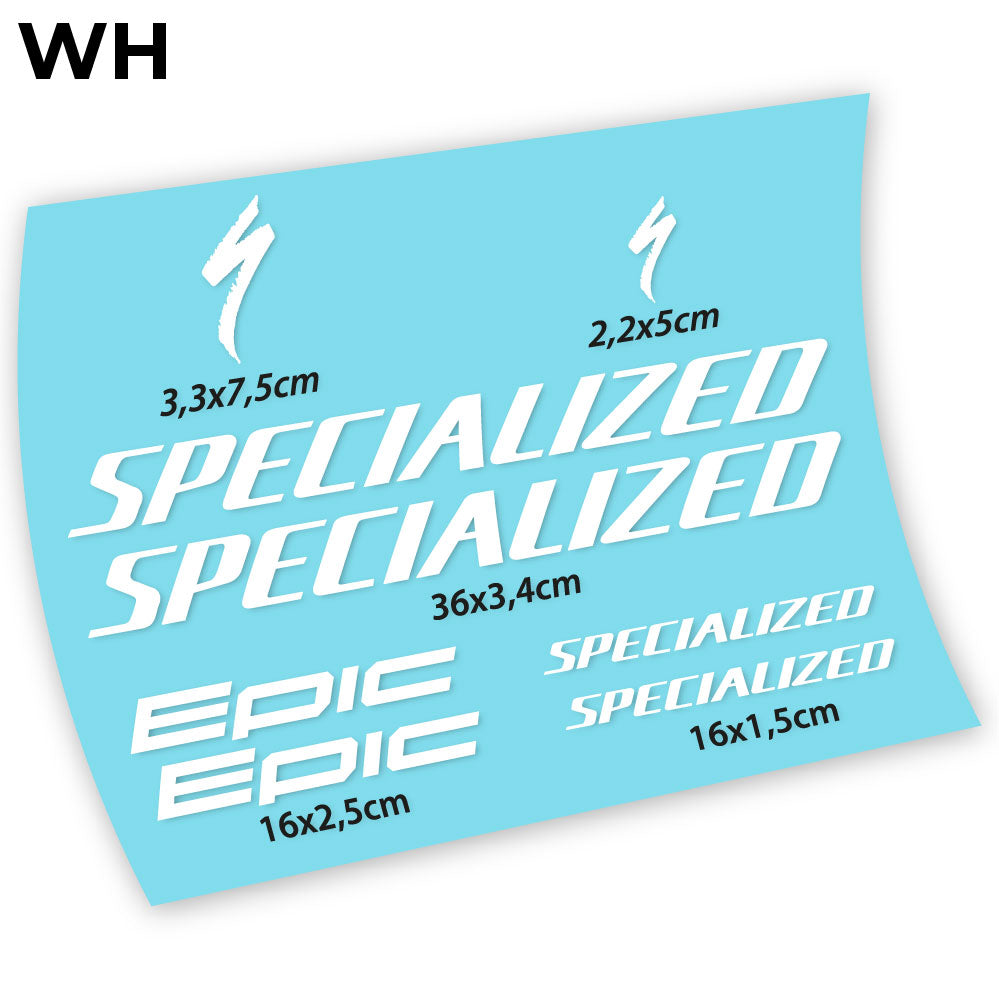 Autocollant, Specialized Epic, Autocollant Vélo Cadre Vinyle