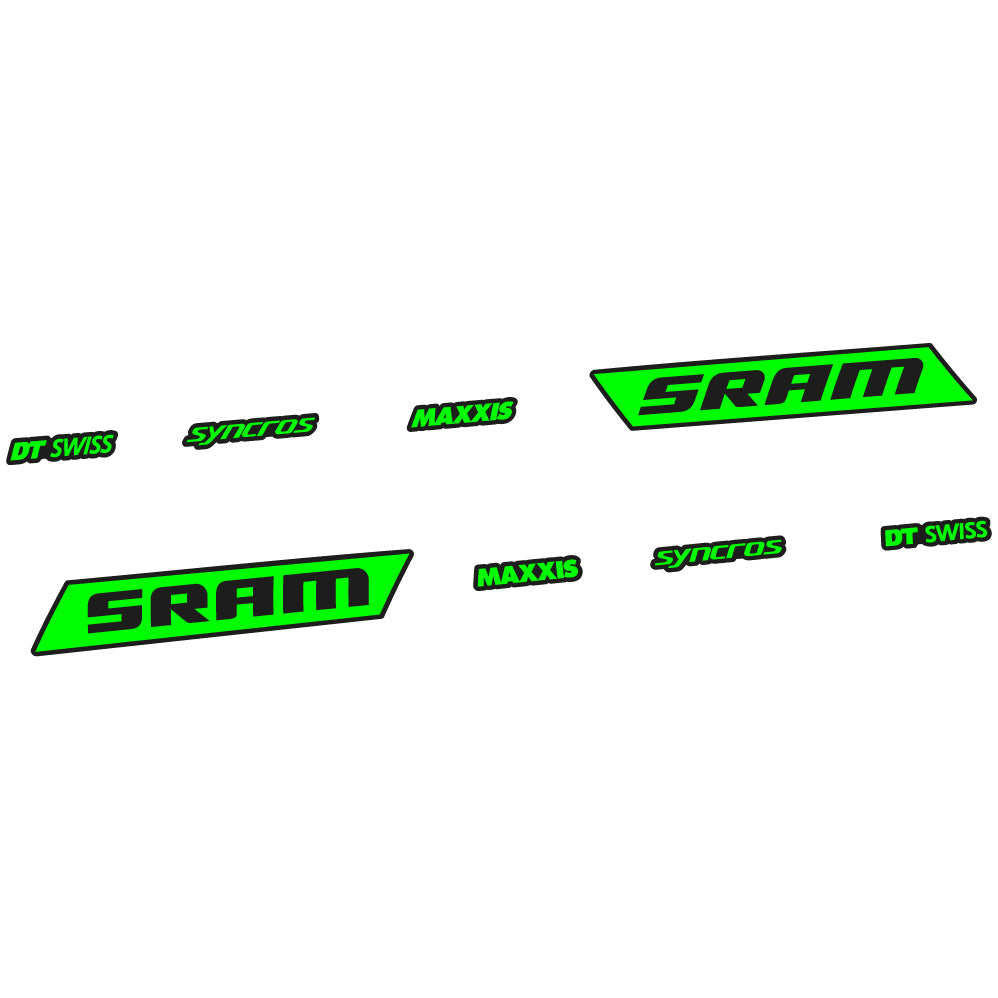 Autocollant Sram Syncross Maxxis, inclinable, autocollant Vinyle