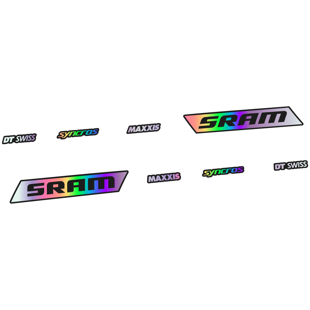 Autocollant Sram Syncross Maxxis, inclinable, autocollant Vinyle