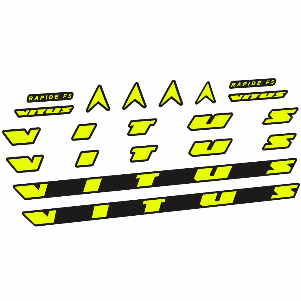 Autocollant Vitus Rapide FS CRX 2022, Cadre, Vélo vinyle sticker