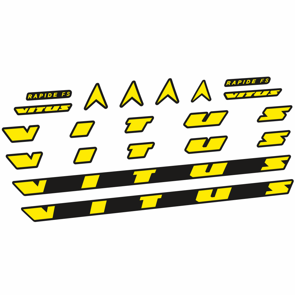 Autocollant Vitus Rapide FS CRX 2022, Cadre, Vélo vinyle sticker