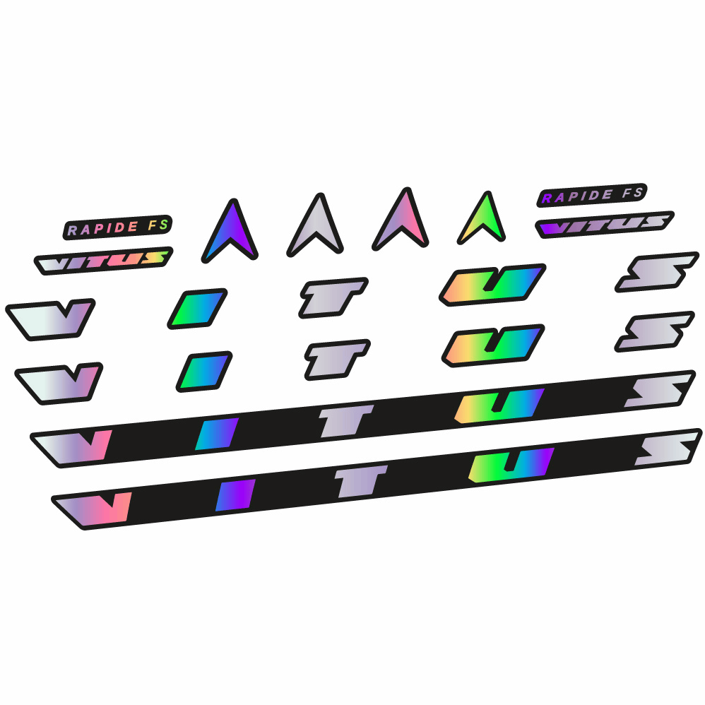 Autocollant Vitus Rapide FS CRX 2022, Cadre, Vélo vinyle sticker