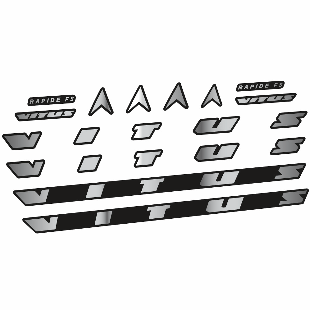 Autocollant Vitus Rapide FS CRX 2022, Cadre, Vélo vinyle sticker