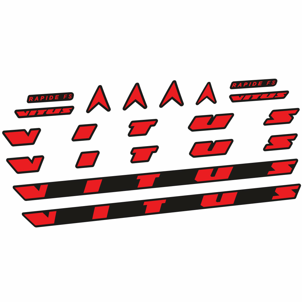 Autocollant Vitus Rapide FS CRX 2022, Cadre, Vélo vinyle sticker