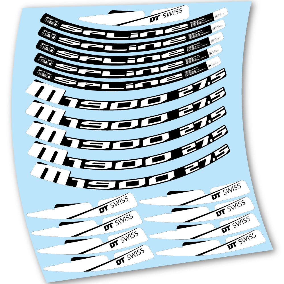 Autocollant DT Swiss M1900 2017, Mountain Wheel Vélos, autocollant vinyle