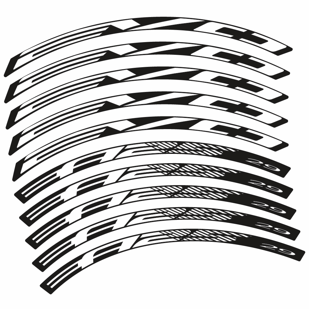 Autocollant BH Evo A25, Roues VTT 29, Autocollant Vélo vinyle