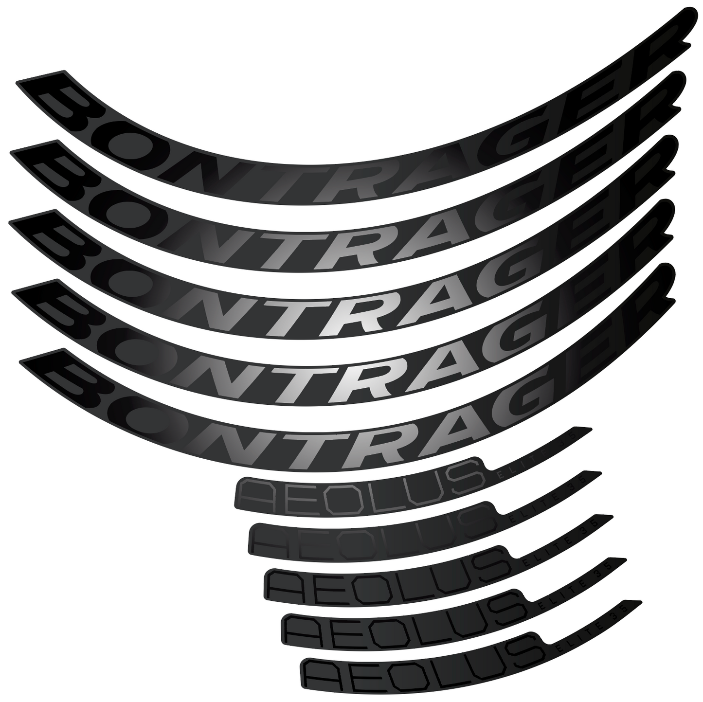 Autocollant Bontrager Aeolus Elite 35 Ver.2, Roues Route 35 mm, Autocollant Vélo vinyle