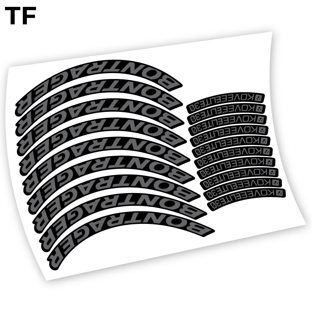 Autocollant Bontrager Kovee Elite 30, autocollant vinyle Mountain Wheel Vélos