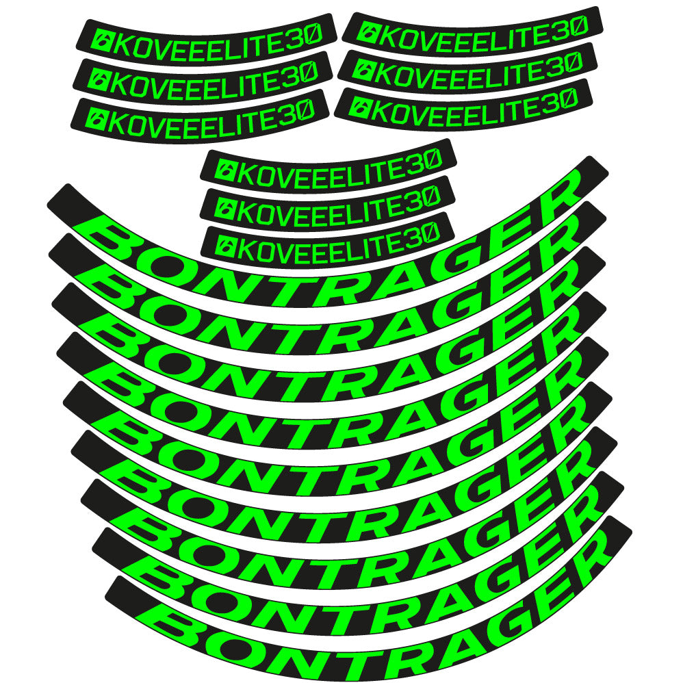 Autocollant Bontrager Kovee Eite 30, Roues VTT 29, Autocollant Vélo vinyle