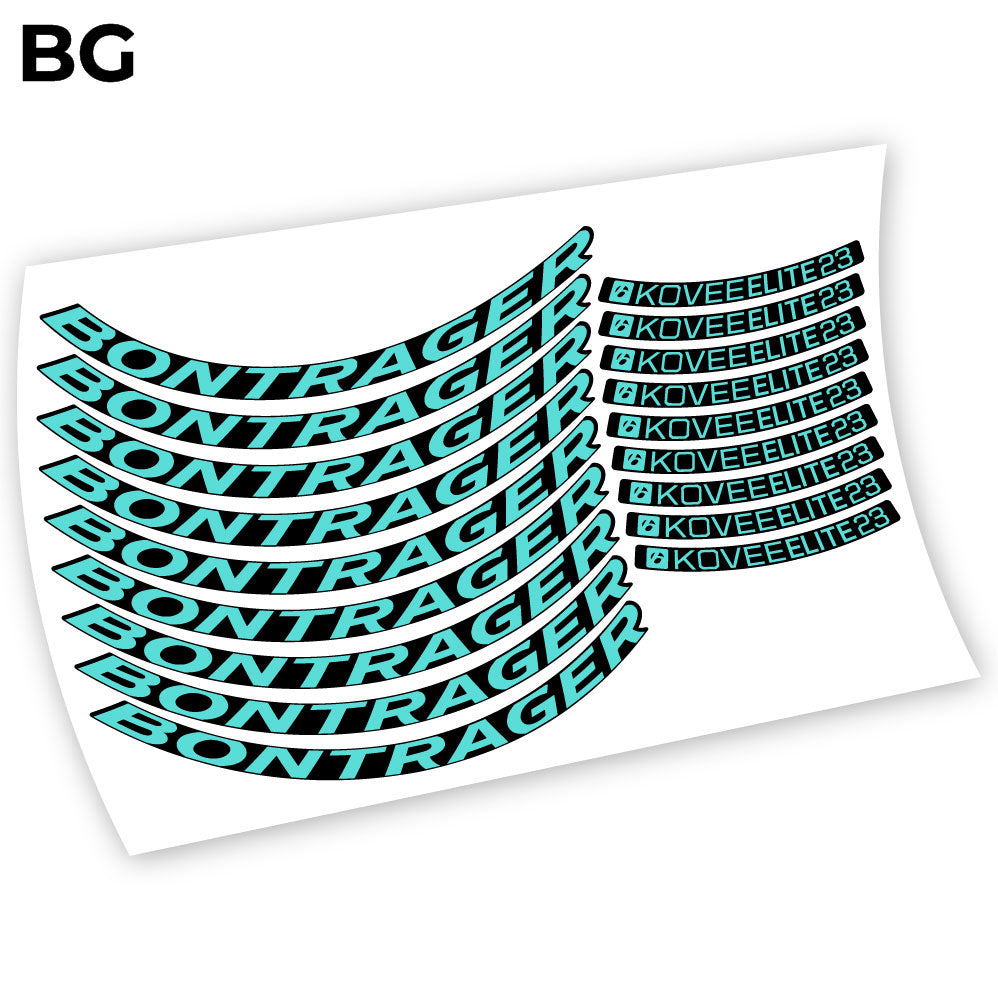 Autocollant Bontrager Kovee Elite 23, autocollant vinyle Mountain Wheel Vélos
