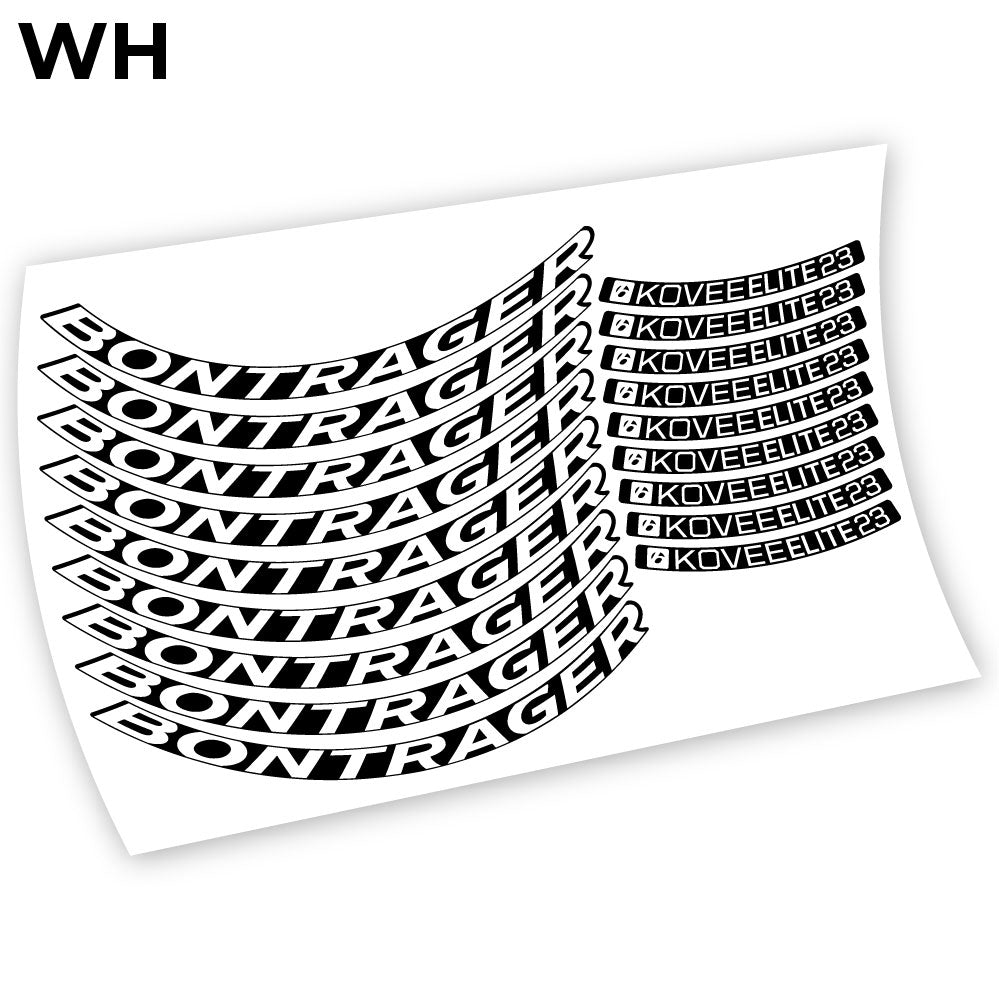 Autocollant Bontrager Kovee Elite 23, autocollant vinyle Mountain Wheel Vélos