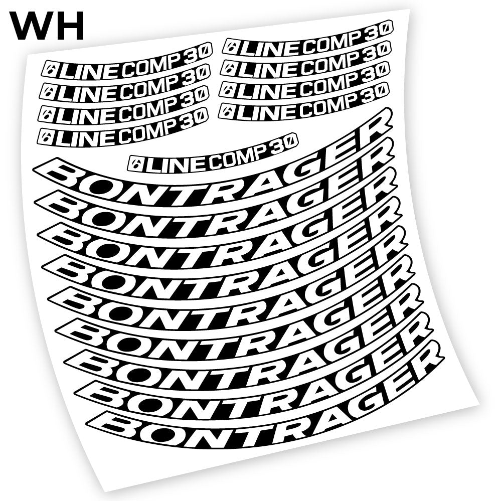 Autocollant Bontrager Line Comp 30, Mountain Wheel Velos, autocollant vinyle