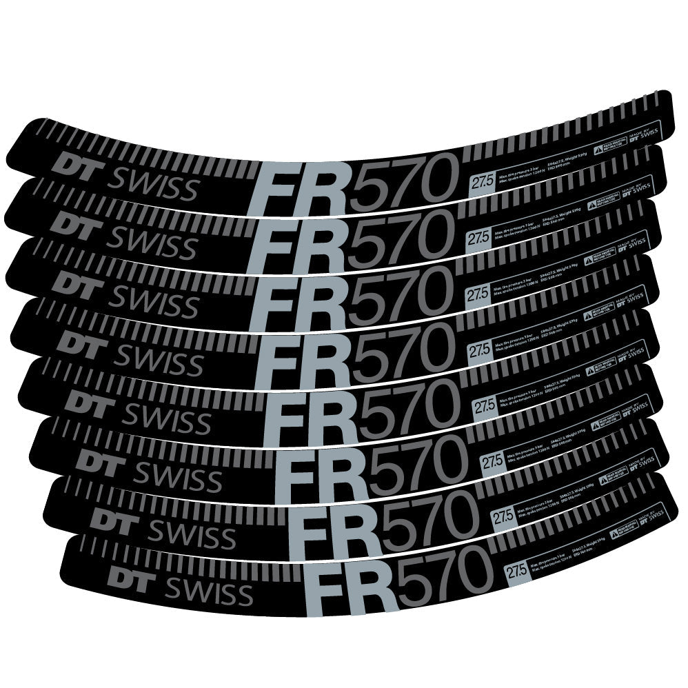 Autocollant DT Swiss FR 570, Roues VTT 29, Autocollant Vélo vinyle