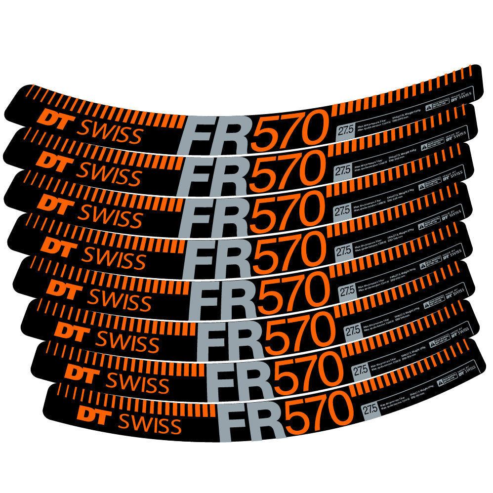 Autocollant DT Swiss FR 570, Roues VTT 29, Autocollant Vélo vinyle