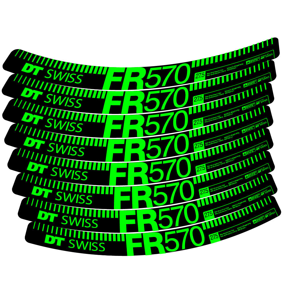 Autocollant DT Swiss FR 570, Roues VTT 29, Autocollant Vélo vinyle