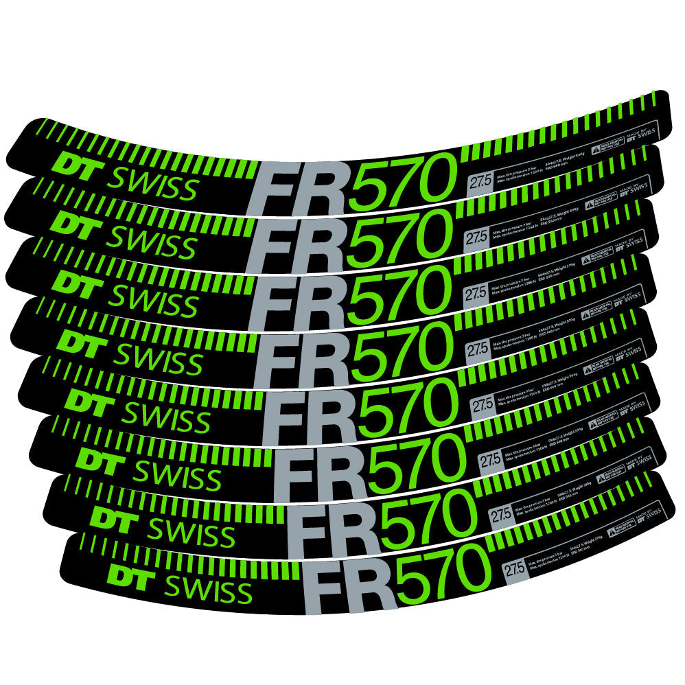 Autocollant DT Swiss FR 570, Roues VTT 29, Autocollant Vélo vinyle