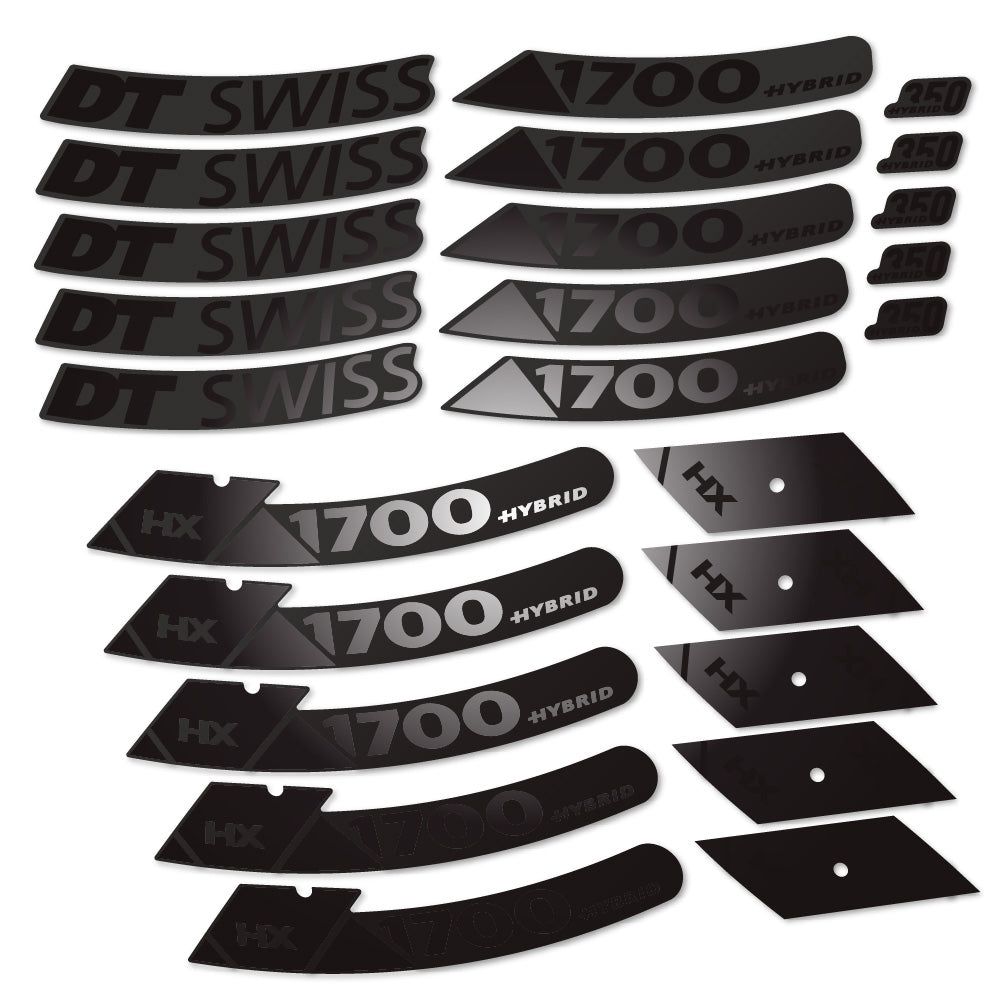 Autocollant DT Swiss Hybrid HX 1700 Spline 29, Roues VTT 29, Autocollant Vélo vinyle