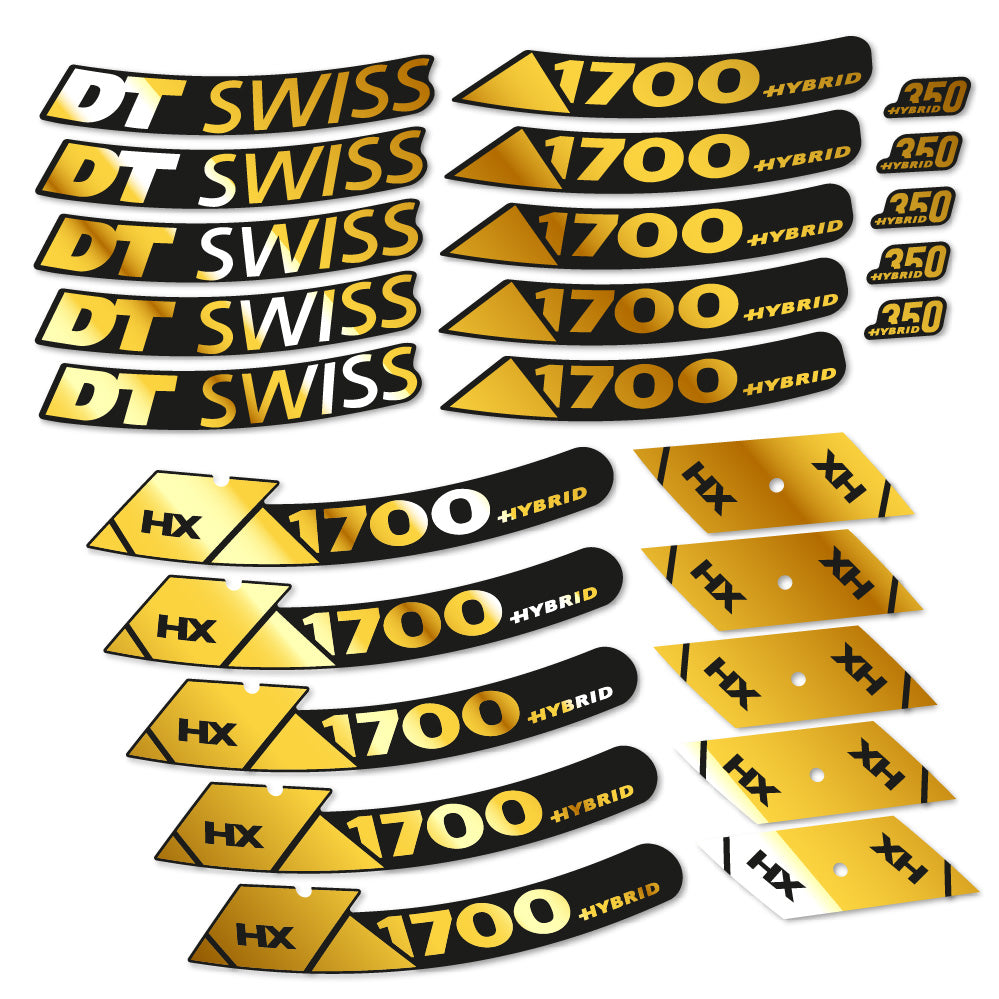 Autocollant DT Swiss Hybrid HX 1700 Spline 29, Roues VTT 29, Autocollant Vélo vinyle