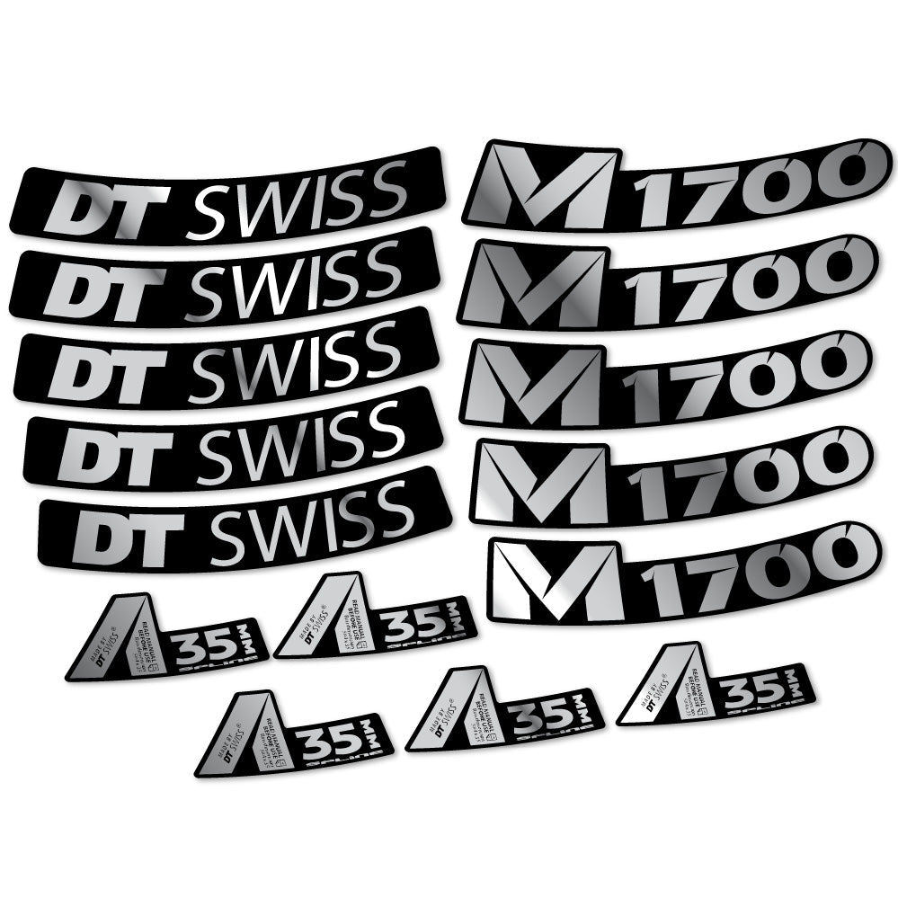 Autocollant DT Swiss M1700 35mm, Roues VTT 29, Autocollant Vélo vinyle