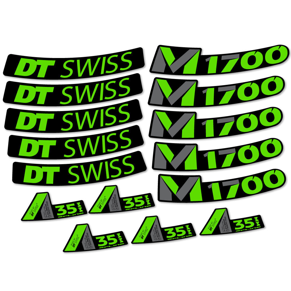 Autocollant DT Swiss M1700 35mm, Roues VTT 29, Autocollant Vélo vinyle