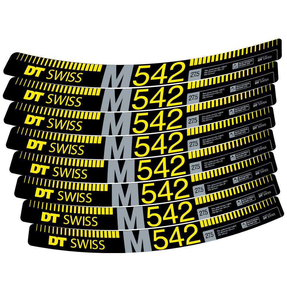 Autocollant DT Swiss M542, Roues VTT 29, Autocollant Vélo vinyle
