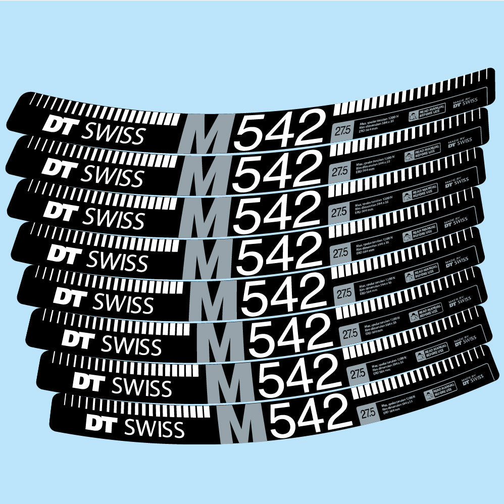 Autocollant DT Swiss M542, Roues VTT 29, Autocollant Vélo vinyle
