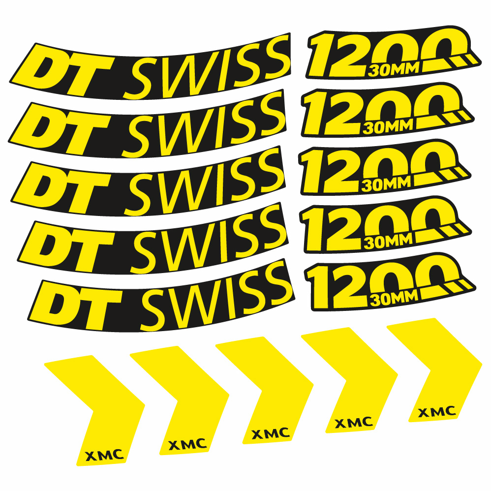 Autocollant DT Swiss XMC 1200 Spine 30, Roues VTT 29, Autocollant Vélo vinyle