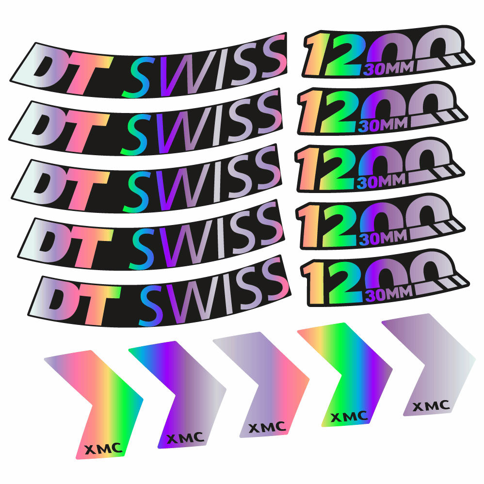 Autocollant DT Swiss XMC 1200 Spine 30, Roues VTT 29, Autocollant Vélo vinyle