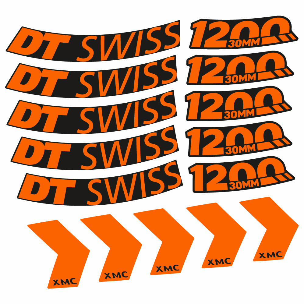 Autocollant DT Swiss XMC 1200 Spine 30, Roues VTT 29, Autocollant Vélo vinyle