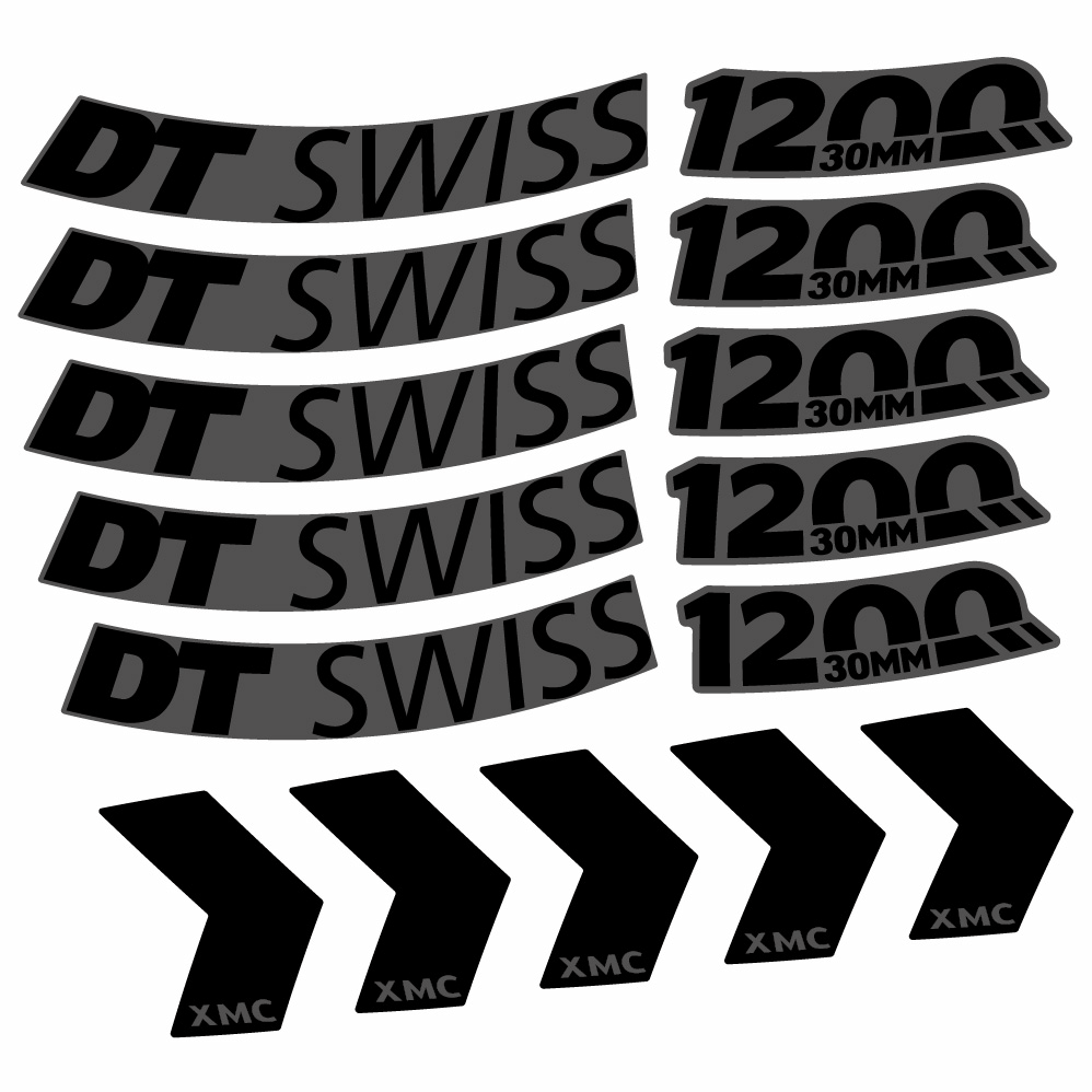 Autocollant DT Swiss XMC 1200 Spine 30, Roues VTT 29, Autocollant Vélo vinyle