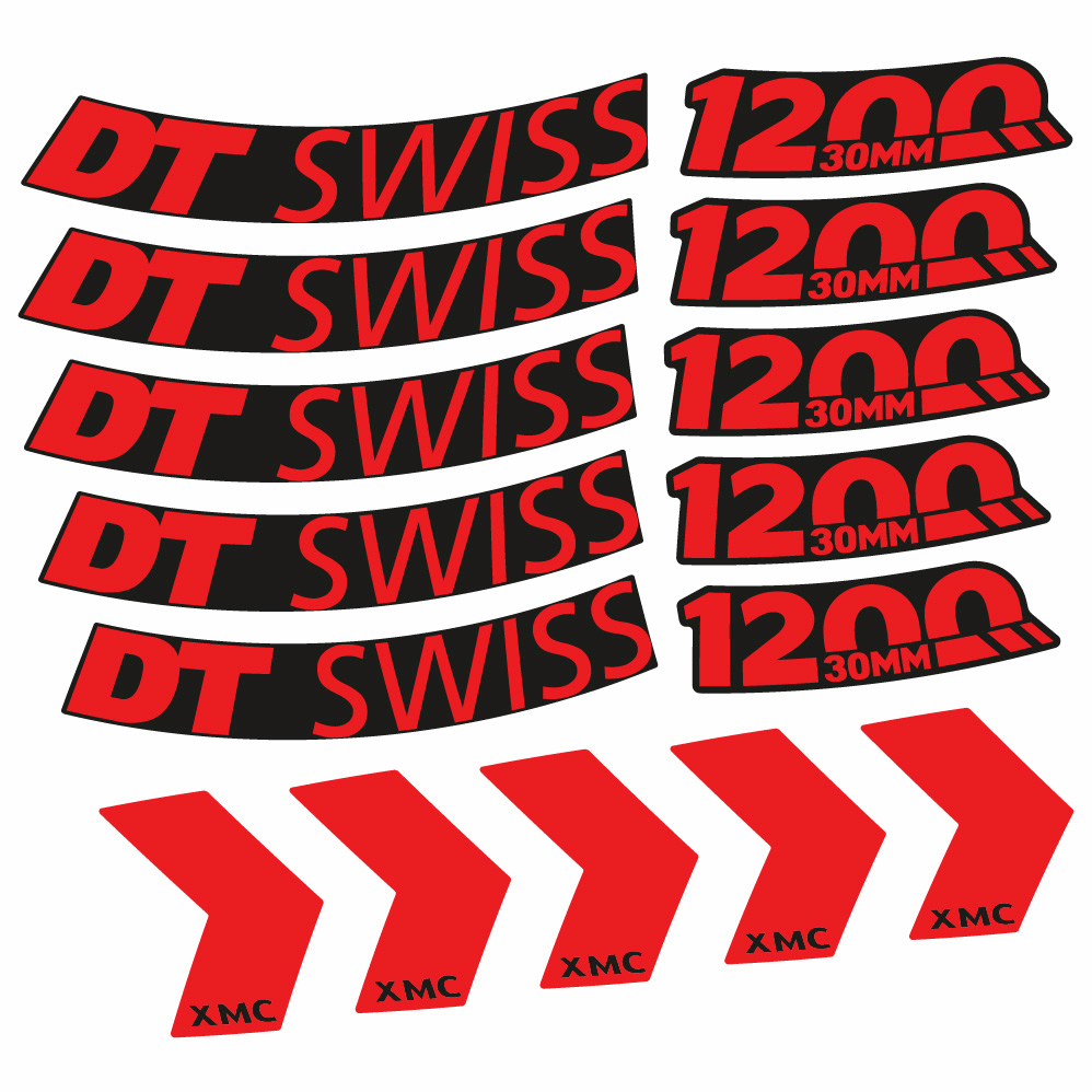 Autocollant DT Swiss XMC 1200 Spine 30, Roues VTT 29, Autocollant Vélo vinyle