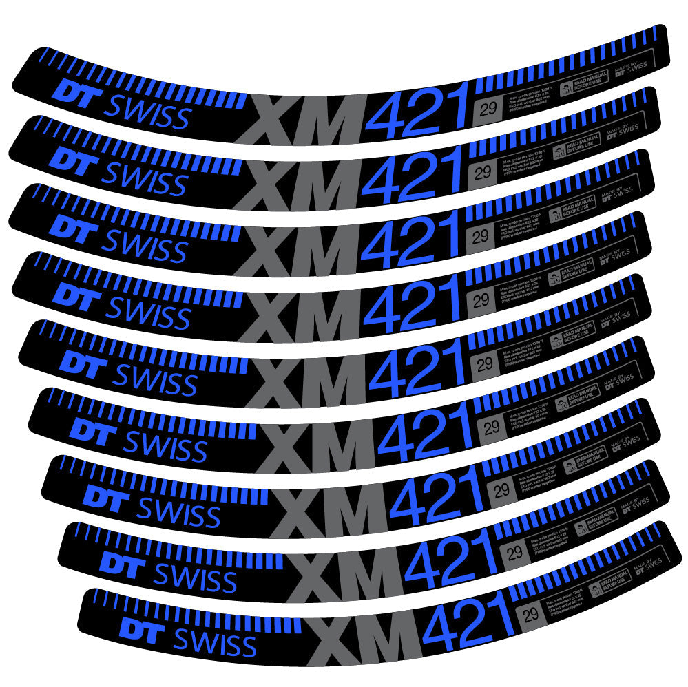 Autocollant DT Swiss XM421, Roues VTT 29, Autocollant Vélo vinyle
