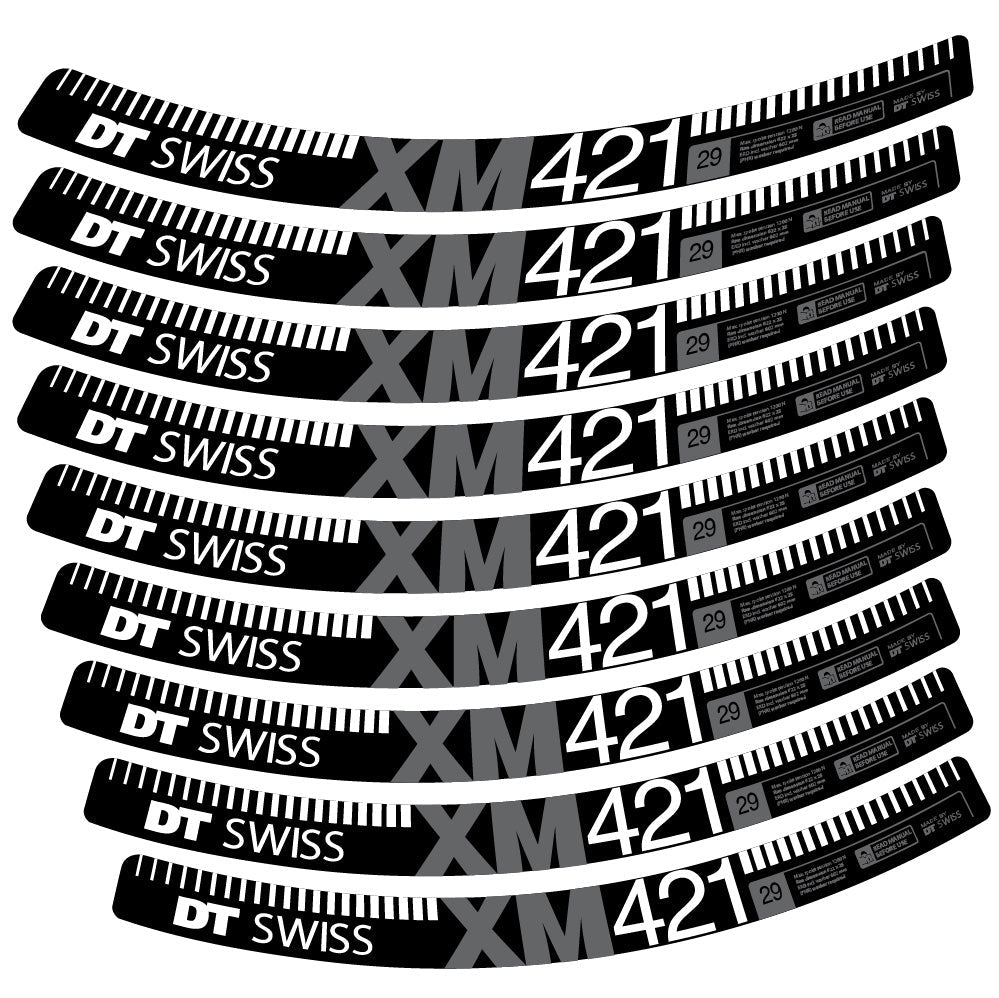 Autocollant DT Swiss XM421, Roues VTT 29, Autocollant Vélo vinyle