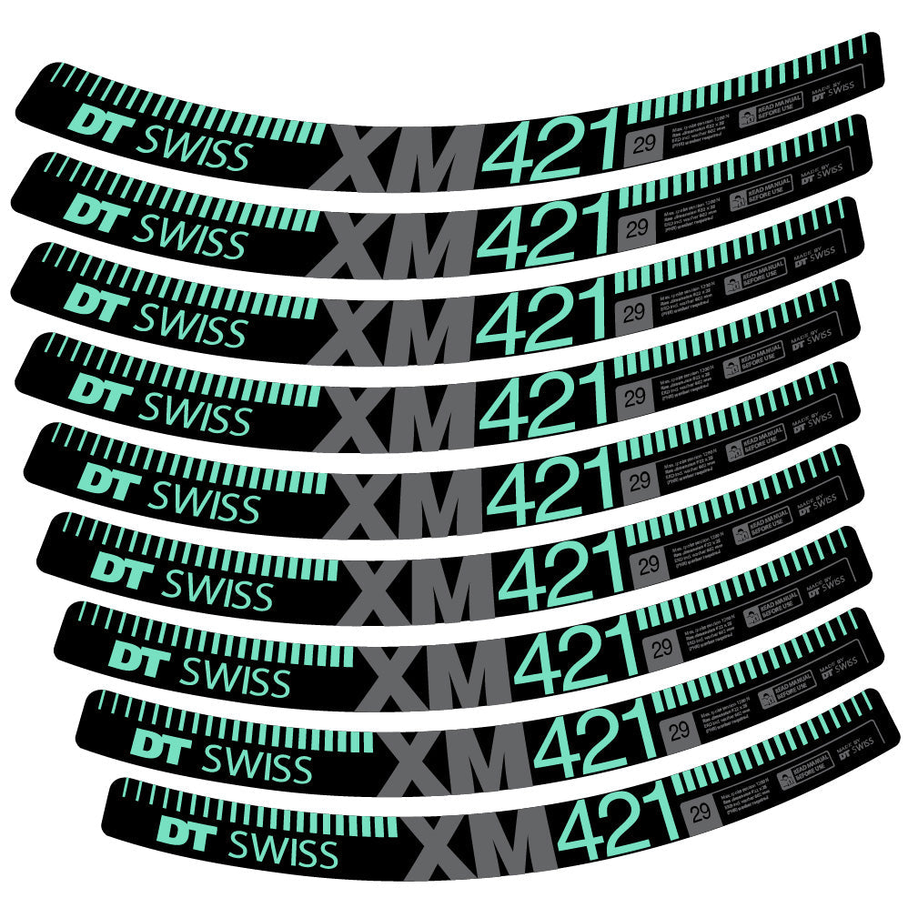 Autocollant DT Swiss XM421, Roues VTT 29, Autocollant Vélo vinyle
