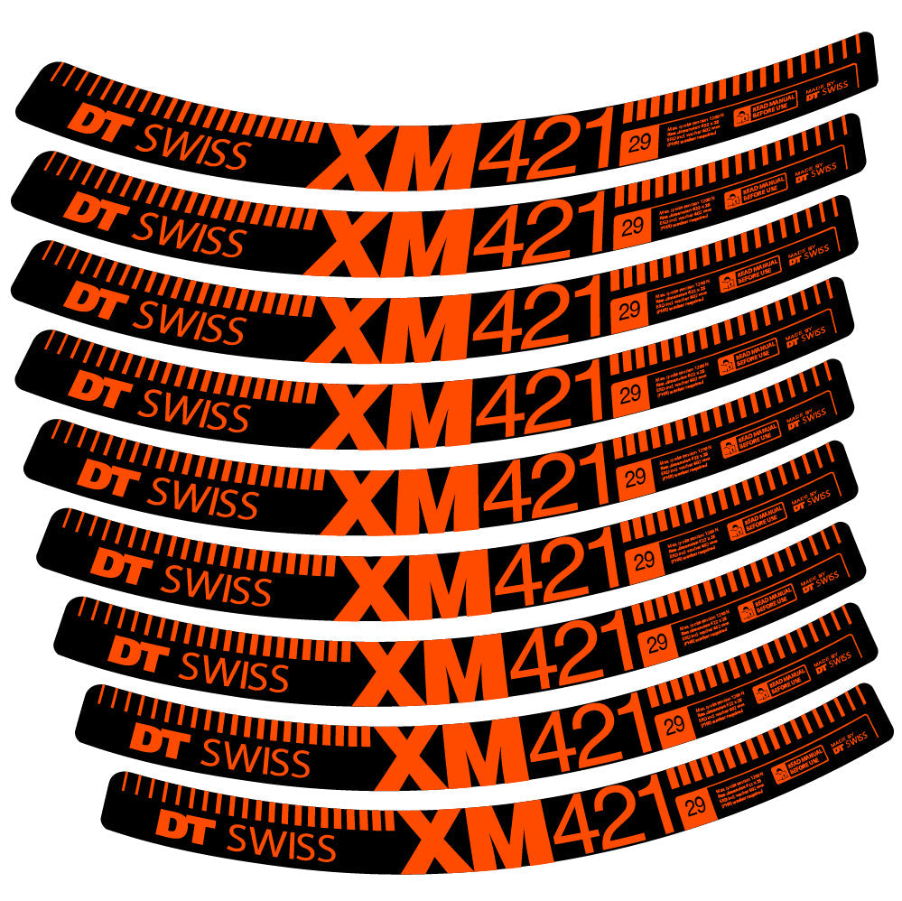 Autocollant DT Swiss XM421, Roues VTT 29, Autocollant Vélo vinyle