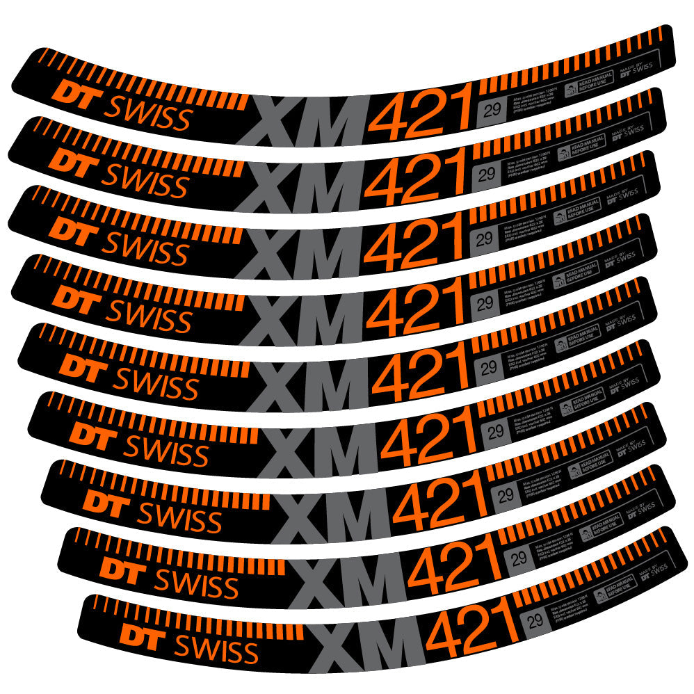 Autocollant DT Swiss XM421, Roues VTT 29, Autocollant Vélo vinyle