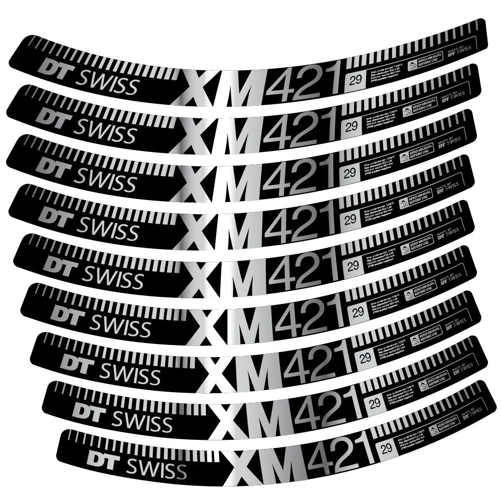 Autocollant DT Swiss XM421, Roues VTT 29, Autocollant Vélo vinyle