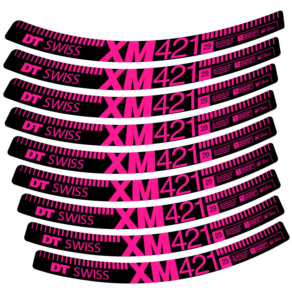 Autocollant DT Swiss XM421, Roues VTT 29, Autocollant Vélo vinyle