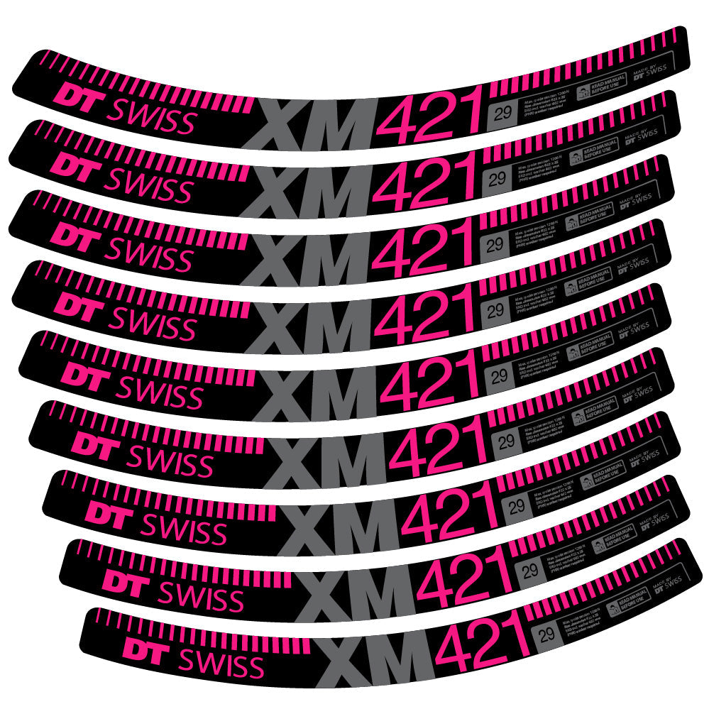 Autocollant DT Swiss XM421, Roues VTT 29, Autocollant Vélo vinyle