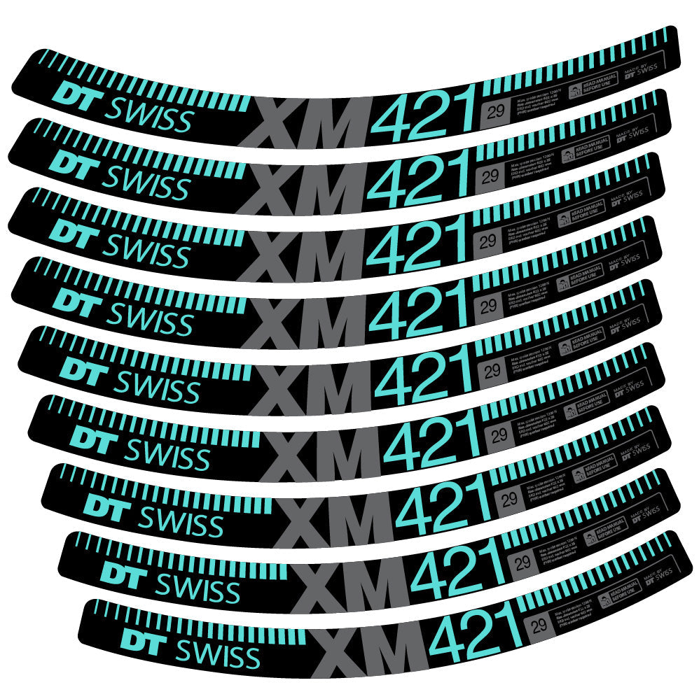 Autocollant DT Swiss XM421, Roues VTT 29, Autocollant Vélo vinyle