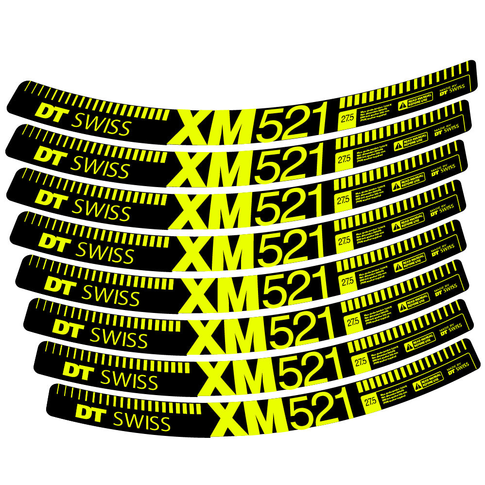 Autocollant DT Swiss XM521, Roues VTT 29, Autocollant Vélo vinyle