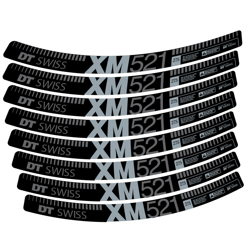 Autocollant DT Swiss XM521, Roues VTT 29, Autocollant Vélo vinyle