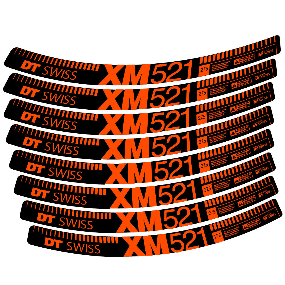 Autocollant DT Swiss XM521, Roues VTT 29, Autocollant Vélo vinyle
