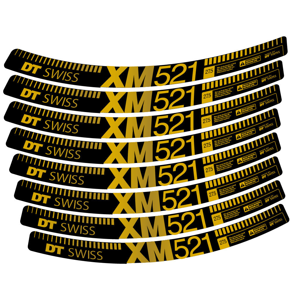 Autocollant DT Swiss XM521, Roues VTT 29, Autocollant Vélo vinyle