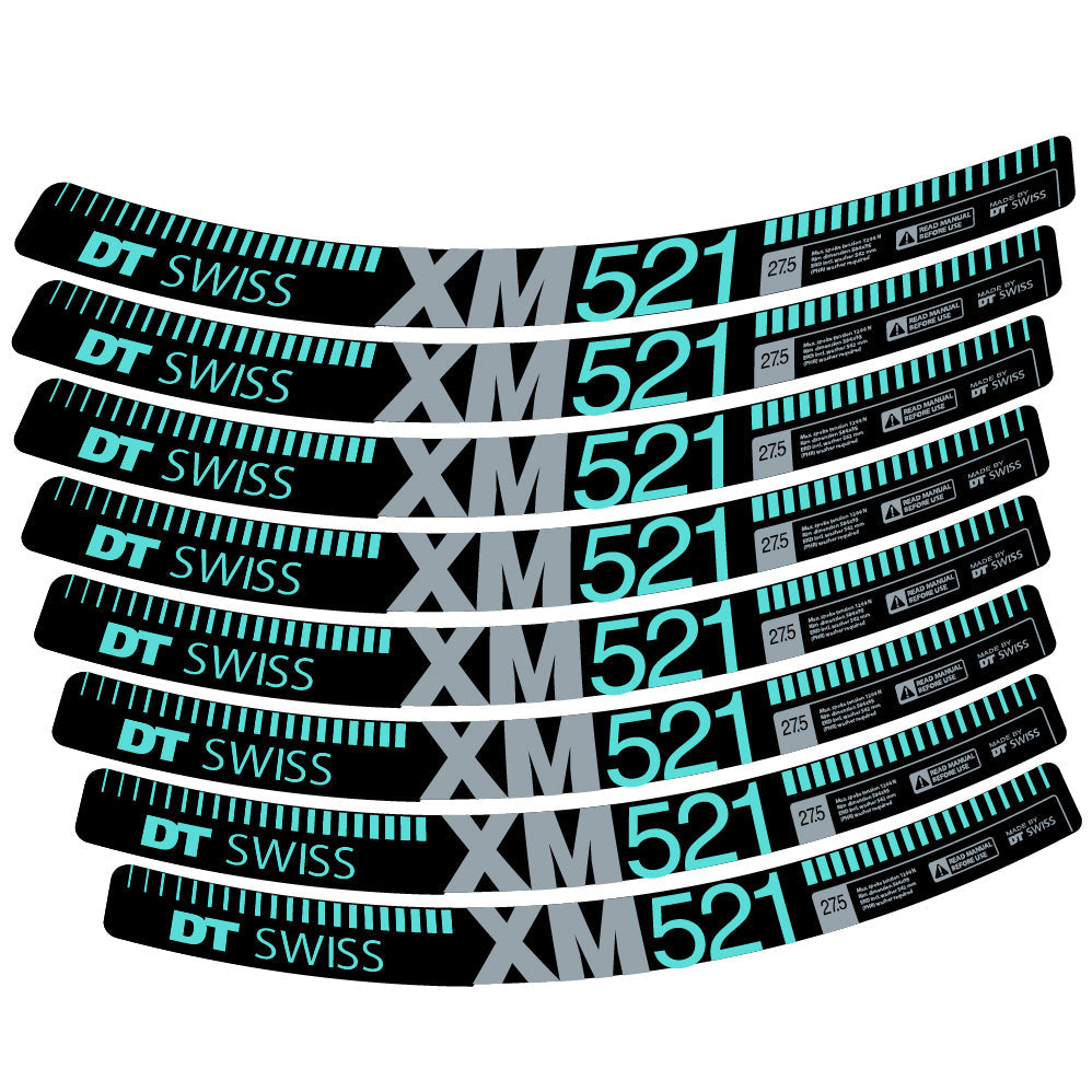 Autocollant DT Swiss XM521, Roues VTT 29, Autocollant Vélo vinyle