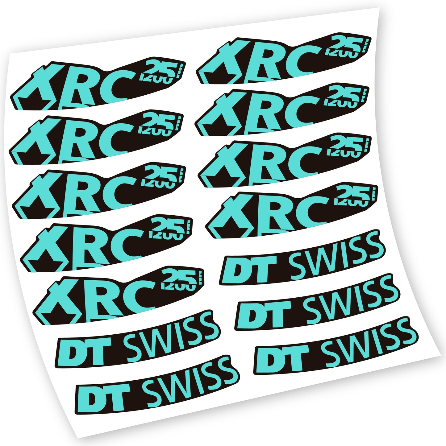 Autocollant pour roue de vélo de montagne DT Swiss XRC 25 1200