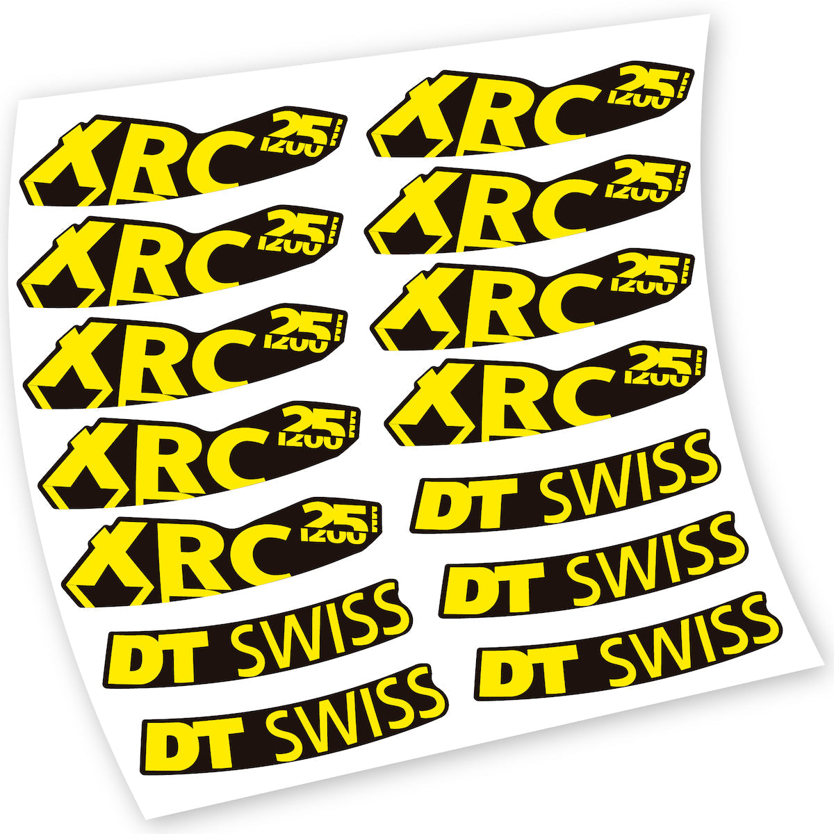 Autocollant pour roue de vélo de montagne DT Swiss XRC 25 1200