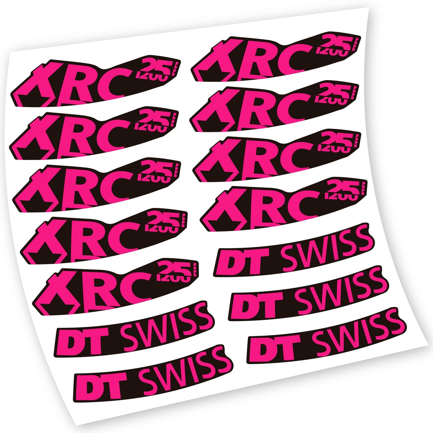 Autocollant pour roue de vélo de montagne DT Swiss XRC 25 1200