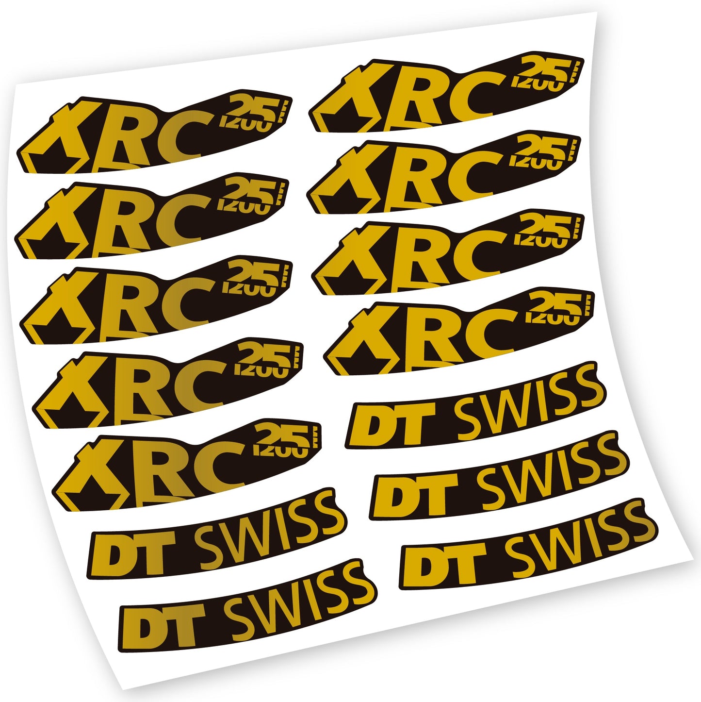 Autocollant pour roue de vélo de montagne DT Swiss XRC 25 1200